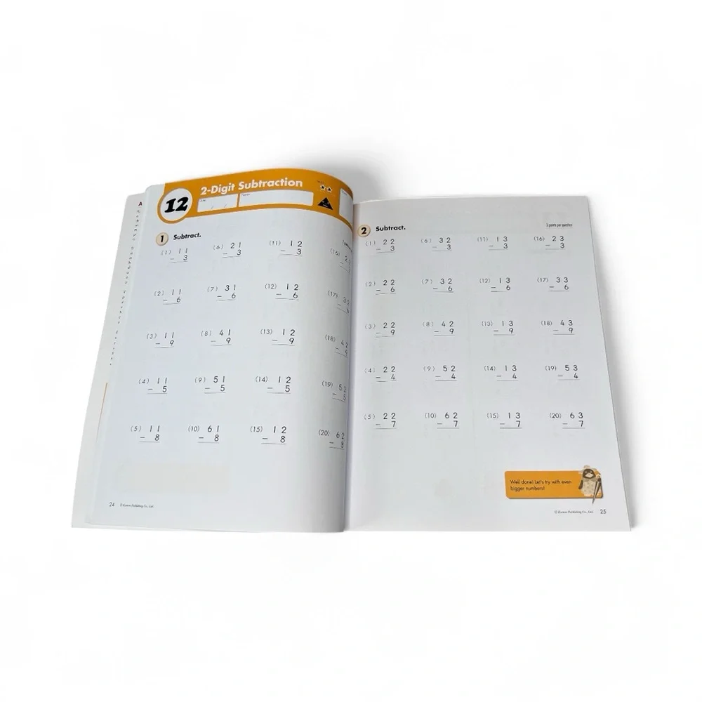Kumon Math Workbook Grade 2 Subtraction